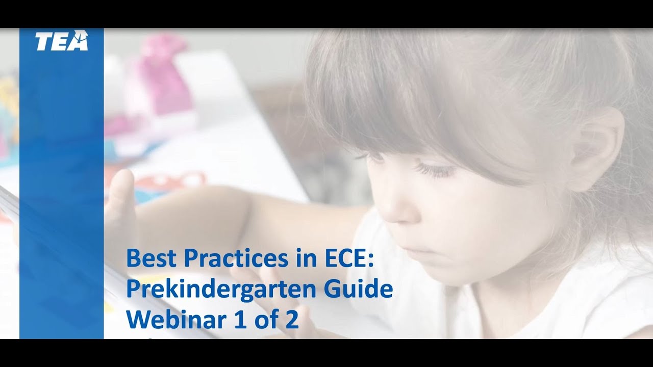 Webinar: Best Practices in ECE Prekindergarten Guide - September 2023