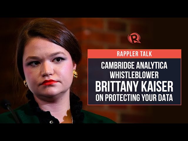 Rappler Talk: Brittany Kaiser on protecting your data