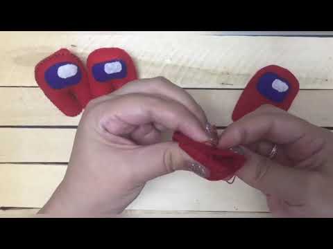 МК Игрушка-брелок Among Us (амонг ас)из фетра// DIY Among Us Tutorial Felt