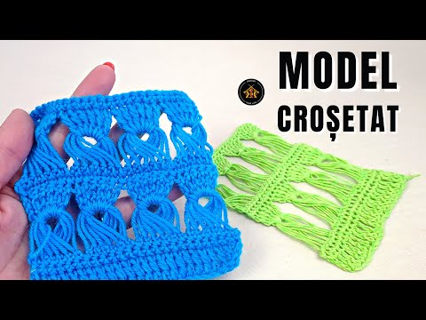 Cum crosetam model de tricotat  Impletim bucle pentru bluze, saluri, maiouri, rochite