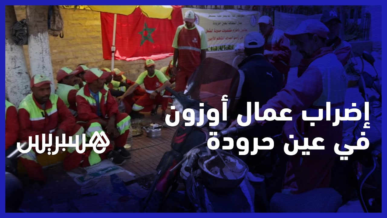 عمال "أوزون" يضربون عن العمل.. تأخر الأجور يراكم النفايات المنزلية في عين حرودة thumbnail