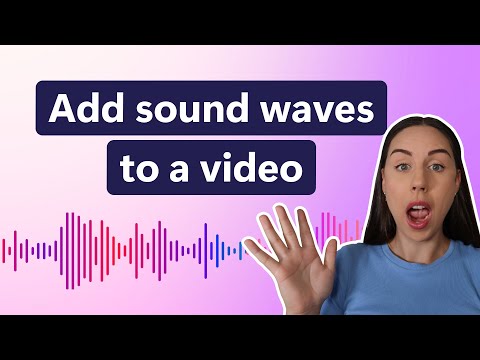 How to add animated sound waves to a video online