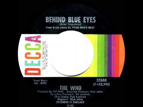 1971 HITS ARCHIVE: Behind Blue Eyes - The Who (stereo 45)