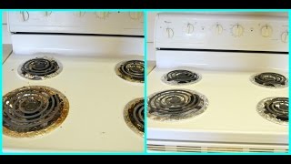 Cleaning routine-Electric Stovetop