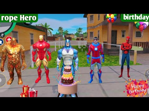rope Hero birthday celebrate in rope Hero vice town|rope Hero ka birthday kab aata h|rope Herofather