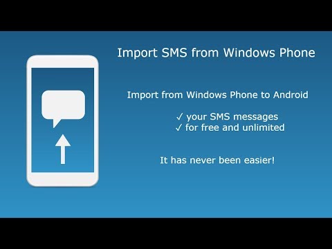 Import SMS from Windows Phone Video