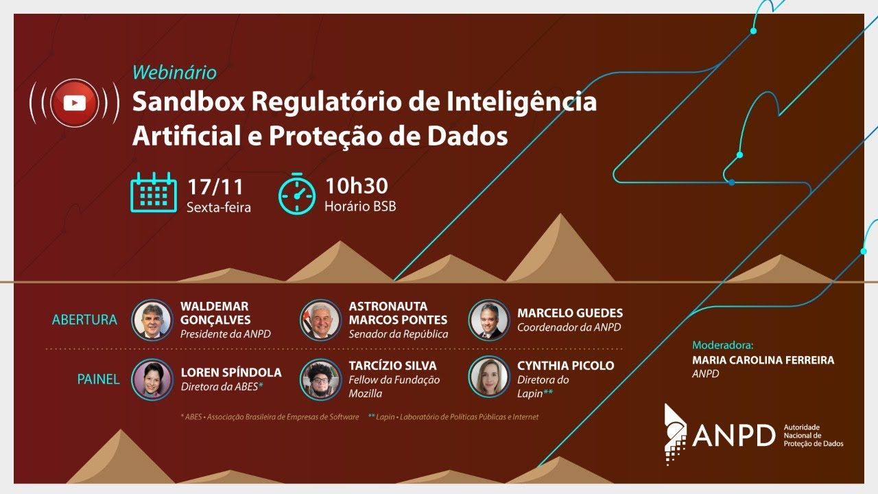 Webinário - Sandbox Regulatório de Inteligência Artificial e Proteção de Dados