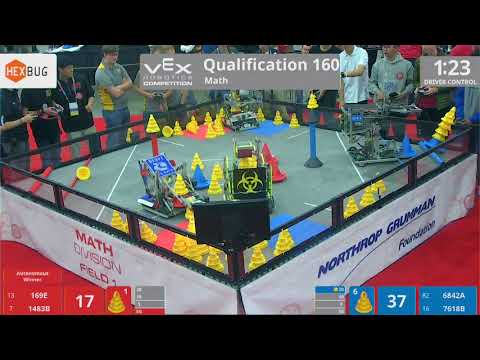 2018 VRC Math Q160 - 169E 1483B vs 6842A 7618B - 124 to 103