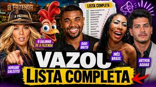 A FAZENDA 18: VAZA LISTA OFICIAL ESTÁ CONFIRMADO ! NOMES REVELADOS CHOCOU O PÚBLICO