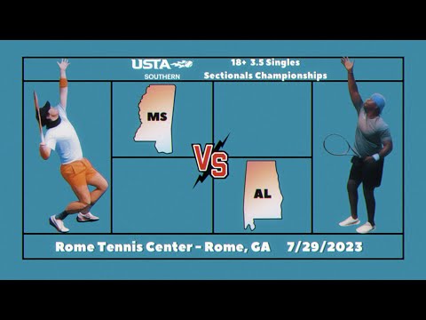 USTA 3.5 Sectionals Championships - Match #4 (MS v AL - Singles Court #1)
