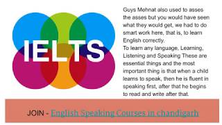 English Speaking Most Important Tips for Learning - English Speaking course in chandigarh