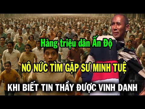 Hàng triệu người dân Ấn Độ nô nức kéo đến tìm Phật Sống, khi biết tin Thầy Minh Tuệ được tôn vinh
