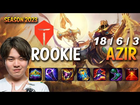 TES Rookie AZIR vs TRISTANA Mid - Patch 13.22 KR Ranked