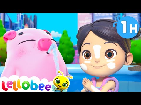 Swimming Pool Splashes! | Nursery Rhymes & Kids Songs | Sing Along Songs for Kids