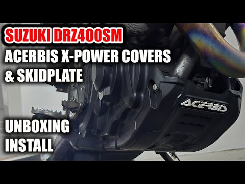 DRZ400SM Acerbis X Power Covers & Skidplate - Moto Showcase