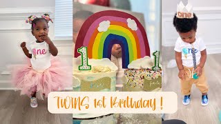 TWINS 1ST BIRTHDAY PARTY ! CELEBRATE WITH US