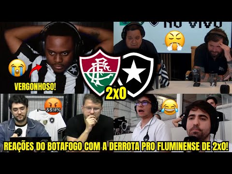 REAÇÕES BOTAFOGUENSES COM A DERROTA PRO FLUMINENSE - FLUMINENSE 2X0 BOTAFOGO | REACT