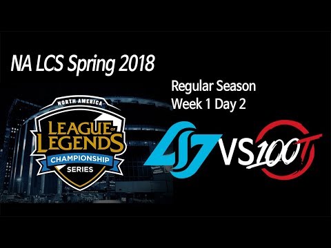 [ CLG vs 100 Thieves ] - 2018 NA LCS Spring Week 1 Day 2 180122