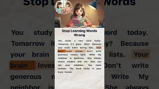 ⚠️📘 Stop Learning English Words Wrong | English Reading and Listening Practice #englishforbeginners
