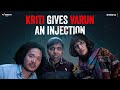 Kriti Gives Varun An Injection Kriti Sanon Varun Dhawan Bhediya Maddock Films