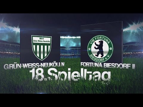 [18.Spieltag/Bezirksliga Staffel 3] GRÜN-WEISS NEUKÖLLN VS. VFB FORTUNA BIESDORF II