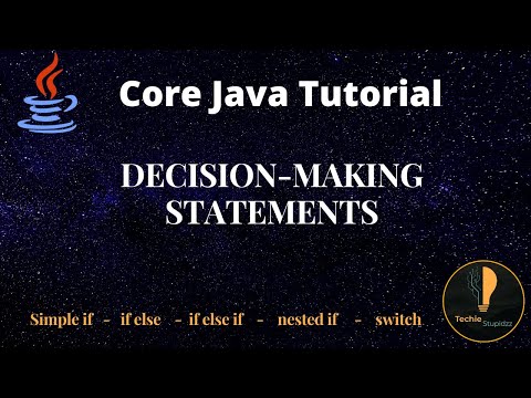 Decision Making Statements Control Statements Core Java Tutorial