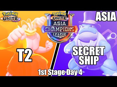 T2 vs Secret Ship - Asia Champions League 1st Stage 4 - Pokemon Unite Tournament