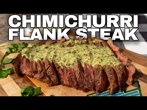 Tender Flank Steak with Chimichurri Sauce | Blackstone Griddle