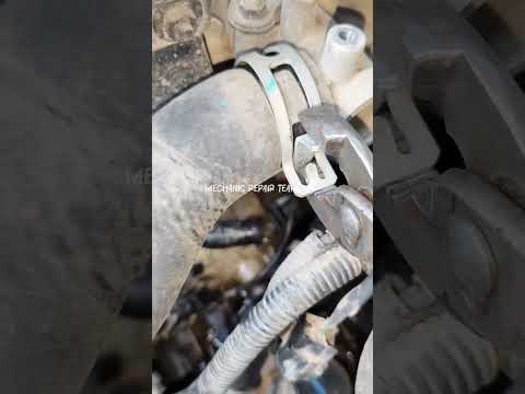 Radiator coolant hose pipe clamp fitment ☺️😳 #shorts