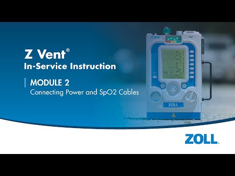 Z Vent® Ventilator SpO2 Cables & Power - Module 2 English (US)