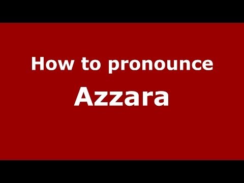 How to pronounce Azzara (Italian/Italy) - PronounceNames.com