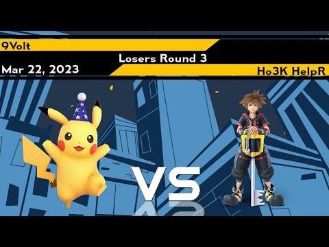 Xeno285 Losers Round 3 - 9Volt (Pikachu) vs Ho3K | HelpR (Sora)