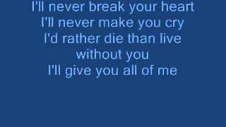 Backstreet Boys - ill Never Break Your Heart {Lyrical Video}