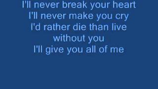Backstreet Boys - ill Never Break Your Heart {Lyrical Video}