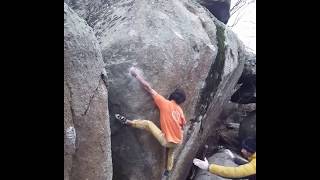 Video thumbnail of La Théorie du Chaos, 7c+. Targasonne