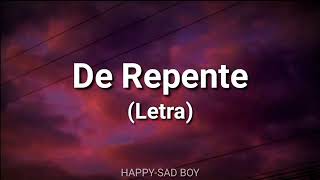 Soraya - De Repente (Letra)