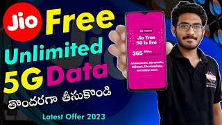 Jio 5G FREE Data || How to enable Jio welcome offer | 100% Unlimited Data | True 5G |‎ 2023