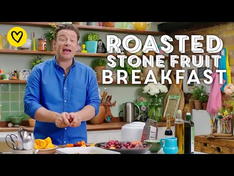 Nutritious Roasted Stone Fruit Breakfast Crumble By Jamie Oliver