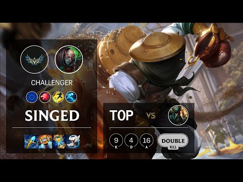 Singed Top vs Gangplank - EUW Challenger Patch 12.4