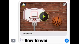 iOS 10: Game pigeon- Basketball Game🏀 How to Win Every Time!!!