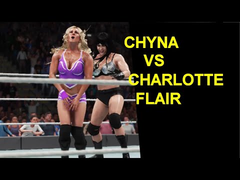 WWE 2K18 Chyna vs Charlotte Flair - Knockout Match