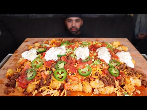 (ASMR) LOADED TATER TOTS MUKBANG