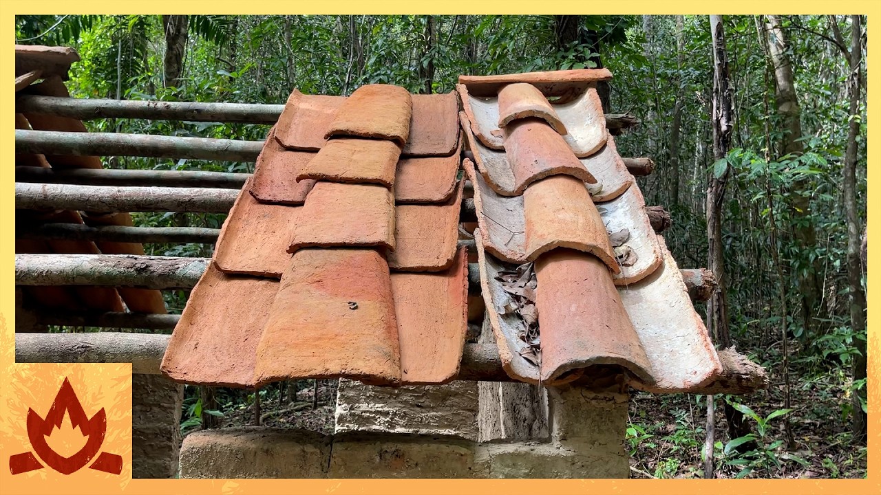 Primitive Technology | Flat vs Curved Tiles, A Tough Lesson