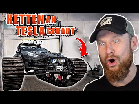 OFFROAD-AUTO SPEZIAL - Real Life Guys bauen GIGANTISCHE KETTEN an TESLA! | Fritz Meinecke reagiert