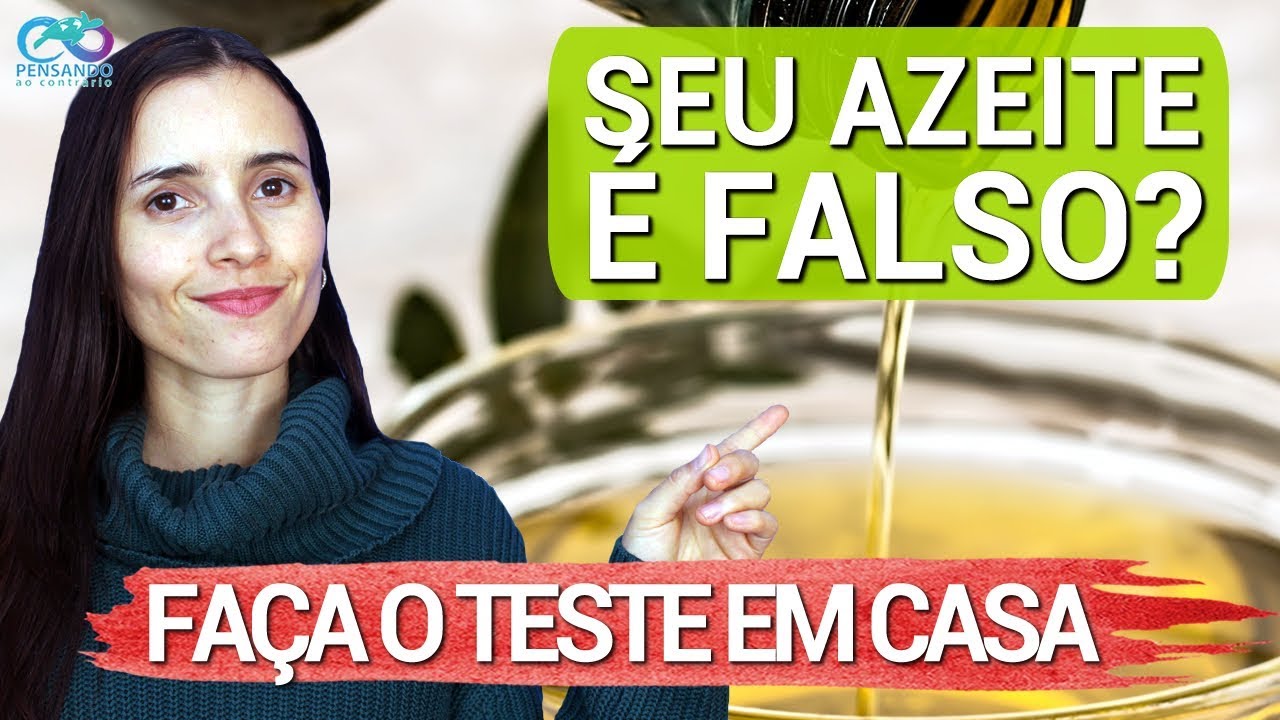 SEU AZEITE É FALSO? Faça o TESTE EM CASA | Teste simples de fazer