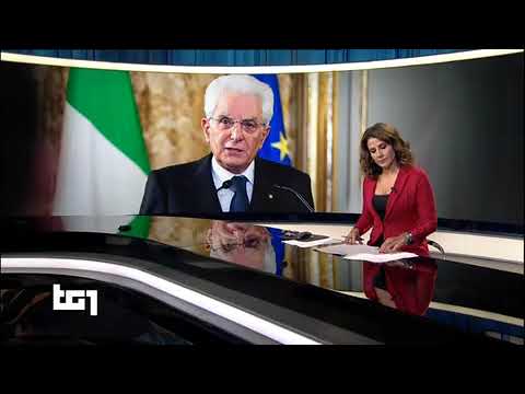 24 10 2020 RAI 1 TG1 h 13 30 . Appello di Sergio Mattarella agli artigiani.
