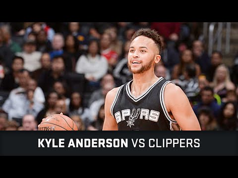 Kyle Anderson Highlights: 8 PTS, 2 STL, 1 AST vs Clippers (18.02.2016)