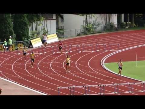 Day 5 - 400m Hurdles B Girls Heat 1 (National School 2013)