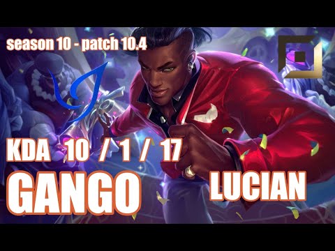 【韓国サーバー/GM】CGA GANGO ルシアン(Lucian) VS アフェリオス(Aphelios) BOT - Patch10.4 KR Ranked【LOL】
