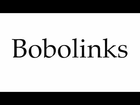 How to Pronounce Bobolinks